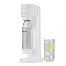 M�quina para gaseificar �gua em pl�stico Sodastream Gaia branca com cilindro e garrafa de 1 litro