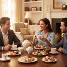 Jogo de x�caras para ch� Wolff Paddy 6 pe�as Porcelana branco e dourado 200ml, ideal para luxo