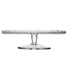 Prato para bolo com p� Wolff 20602 Bangkok 29x7,5cm em vidro