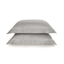 Fronha 300 Fios Percal em Algod�o Trussardi Enrico 50x70cm marmo e branco