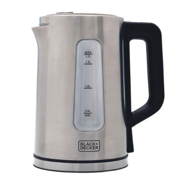 Chaleira el�trica Black+Decker KEPG Gourmand Gris 1,7L em inox
