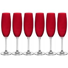 Jogo de ta�as para champanhe em cristal Bohemia Gastro 220ml 6 ta�as vermelhas 4S032/220