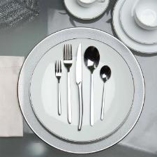 Faqueiro em a�o inox Kenya 30 Pe�as prata