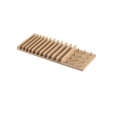 Escorredor de lou�a Hudson com tapete 60x45cm bege