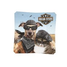 Guardanapos Paper Design Road Stars em papel Xmas paconte com 20 folhas 33x33cm