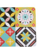 Lugar americano Hudson Happy Tiles em PP 43x28cm