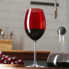 Jogo de ta�as vinho em cristal ecol�gico Wolff Banquet 580ml 6 pe�as vermelho