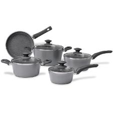 Jogo de panelas Brinox Optima 5 pe�as em alum�nio Stone: Versatilidade, design e fundo para Indu��o