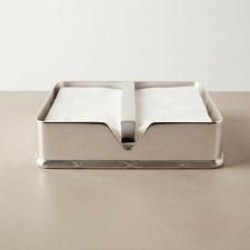 Porta-guardanapo em prata Silverlux Croise 17x4,5cm