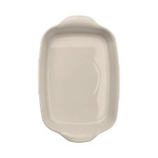 Travessa retangular em cer�mica Emile Henry 22x14cm areia