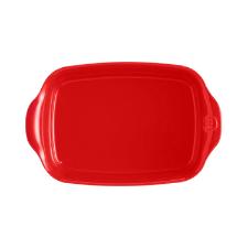 Travessa retangular em cer�mica Emile Henry 22x14cm vermelha