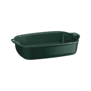 Travessa retangular em cer�mica Emile Henry 22x14cm verde