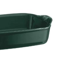 Travessa retangular em cer�mica Emile Henry 29x19cm verde