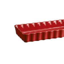 Travessa de Cer�mica Retangular Emile Henry Flubbing 36,5x15cm vermelha