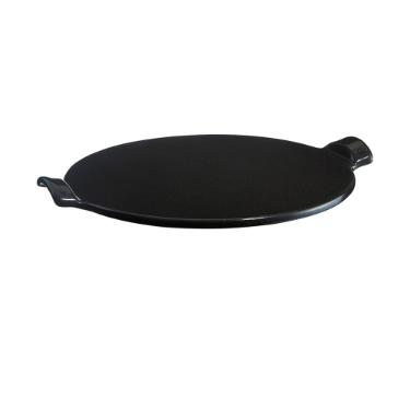 Refrat�rio para pizza em cer�mica Emile Henry 37cm preta