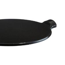 Refrat�rio para pizza em cer�mica Emile Henry 37cm preta