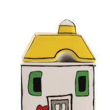 A��careiro em cer�mica Egan Le Cassete 250ml amarelo