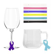 Jogo de marcadores de ta�as Fackelmann La�o em silicone 6 pe�as colorido