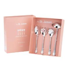 Jogo de Utens�lios para Servir em Inox St. James Casual Belle 4 Pe�as: Praticidade e Design Moderno
