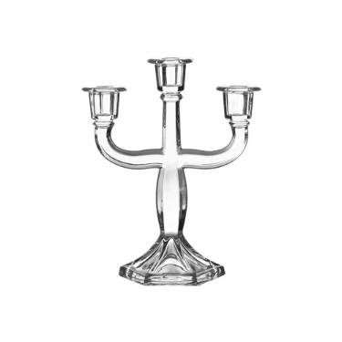 Casti�al triplo em cristal Ecol�gico L'Hermitage La Voir 23,5cm