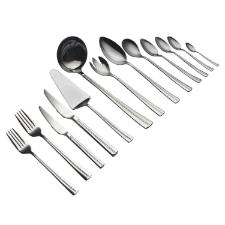 Faqueiro em a�o inox Fracalanza Catena 101 pe�as serve 12 pessoas