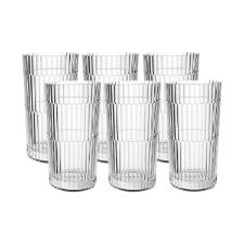 Jogo de copos altos em cristal L'Hermitage Pisa 370ml 6 pe�as