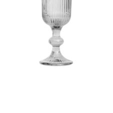Jogo de ta�as champanhe em vidro borda dourada L'Hermitage Cameratta 160ml 6 pe�as incolor