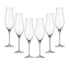 Jogo de ta�as champanhe cristal ecol�gico Bohemia Limosa 300ml 6 pe�as incolor
