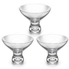 Jogo de ta�as para sobremesa em cristal Bohemia Vega 6 pe�as 330ml