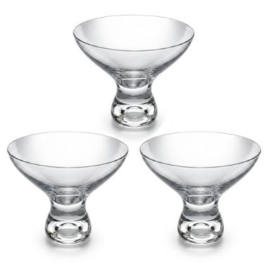 Jogo de ta�as para sobremesa em cristal Bohemia Vega 6 pe�as 330ml
