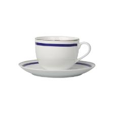 Jogo de Jantar em porcelana Silver Rim L'Hermitage Tr�s Classique 42 pe�as azul