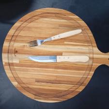 Jogo de Talheres para Churrasco Fracalanza Hanzzo 12 Pe�as: Robustez e Eleg�ncia em Inox e Madeira