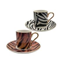 Jogo de x�caras caf� new bone china com borda dourada L'Hermitage Aretha 90ml 4 pe�as