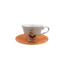 Jogo de x�caras para caf� L'Hermitage Flora em new bone china 90ml 8 pe�as colorido