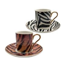 Jogo de x�caras ch� new bone china com borda dourada L'Hermitage Aretha 190ml 4 pe�as