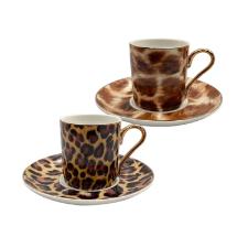 Jogo de x�caras ch� new bone china com borda dourada L'Hermitage Aretha 190ml 4 pe�as