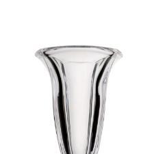 Vaso em cristal ecol�gico com p� Bohemia Magma 19,5x33cm incolor