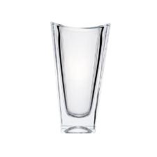 Vaso em cristal ecol�gico Bohemia Okinawa 12,5x7x25,5cm incolor