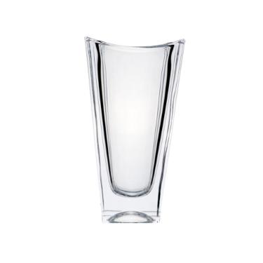 Vaso em cristal ecol�gico Bohemia Okinawa 12,5x7x25,5cm incolor
