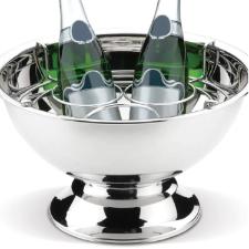 Champanheira em a�o inox Brinox Lyon capacidade 6 litros com coletor e sem grade