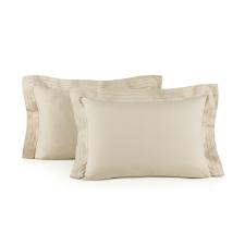 Jogo de fronhas em algod�o Trussardi Orsini 200 fios 50x70cm 2 pe�as crema