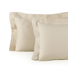 Jogo de fronhas em algod�o Trussardi Orsini 200 fios 50x70cm 2 pe�as crema