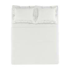 Jogo de cama em algod�o Trussardi Novoli cetim 200 fios king 280x260cm branco