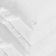 Jogo de cama em algod�o Trussardi Novoli cetim 200 fios king 280x260cm branco