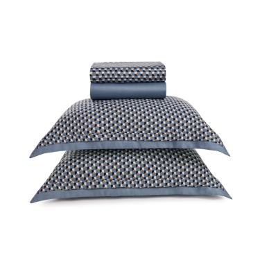 Jogo de cama em algod�o Trussardi Locatelli cetim 200 fios king 280x260cm