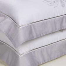 Jogo de Cama casal 300 Fios 100% algod�o Trussardi Salviati cor branca