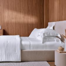 Jogo de Cama King Trussardi Contessina 300 Fios Cetim de Bambu Branco: Sofistica��o e Conforto T�rmico