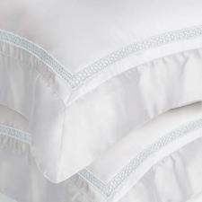 Jogo de Fronhas Trussardi Contessina 300 Fios Cetim de Bambu 50x70cm Branco: Prote��o e Suavidade para o Sono