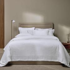 Colcha Portuguesa com Porta-Travesseiro King 100% Algod�o Trussardi Pitti 310x280cm Branco