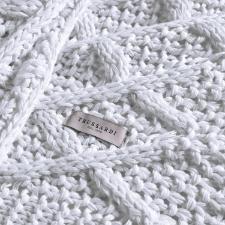Peseira de Tricot 100% Algod�o Trussardi Donato 80x220cm Branco